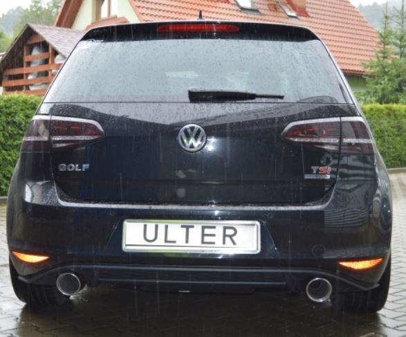 Golf 7 GTi look sportuitlaat voor de Golf 7 1.4TSi